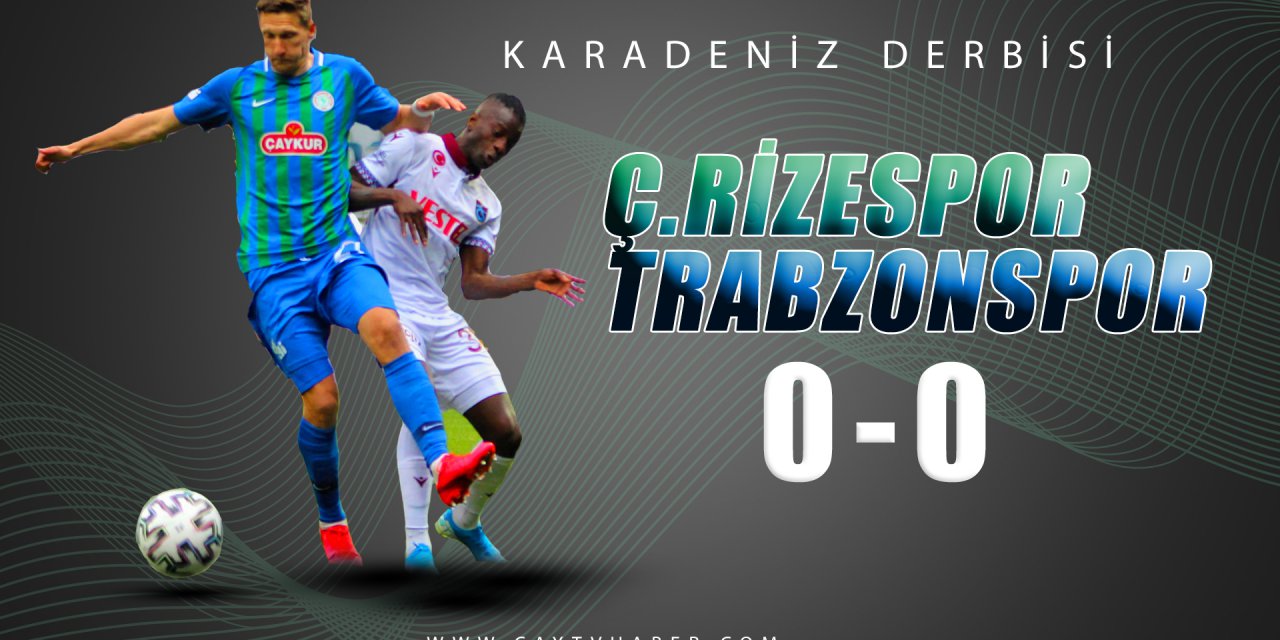 Karadeniz Derbisinde Puanlar Paylaşıldı