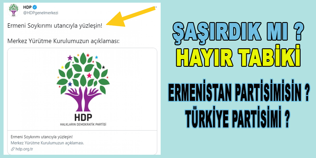 HDP sözde 1915 olaylarına destek verdi