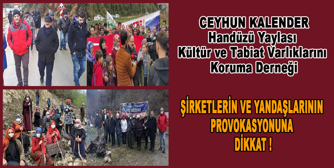 KALENDER; ŞİRKETLERİN VE YANDAŞLARININ PROVOKASYONUNA DİKKAT !