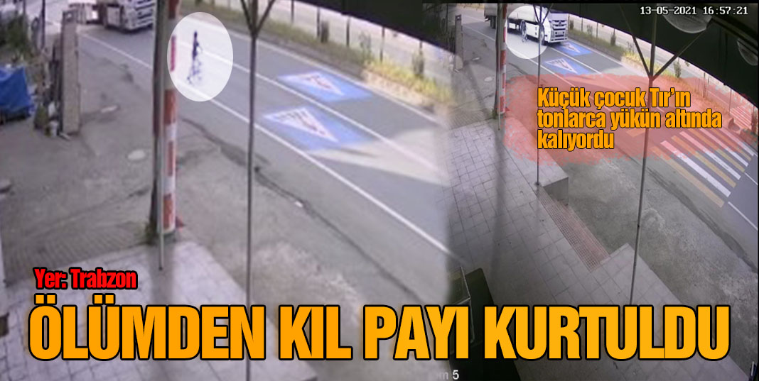 Küçük çocuk bayram günü ölümden kıl payı böyle kurtuldu