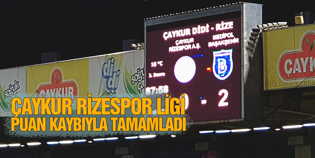Rizespor Ligi 48 Puanla Tamamladı