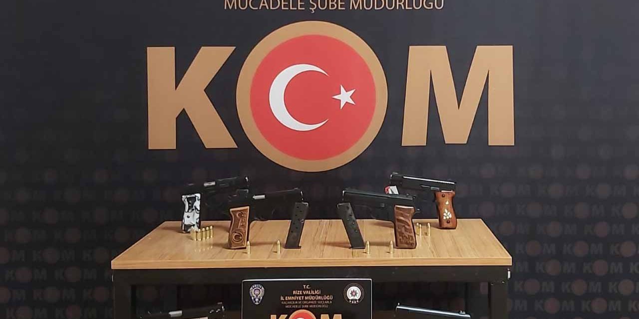 RİZE’DE SİLAH KAÇAKÇILIĞI OPERASYONU