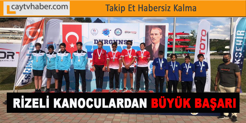 RİZELİ KANOCULARDAN BÜYÜK BAŞARI