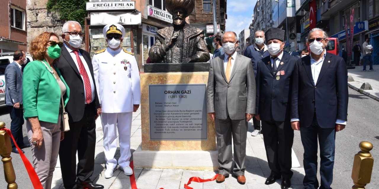 Ereğli’de Orhan Gazi Büstü Açıldı