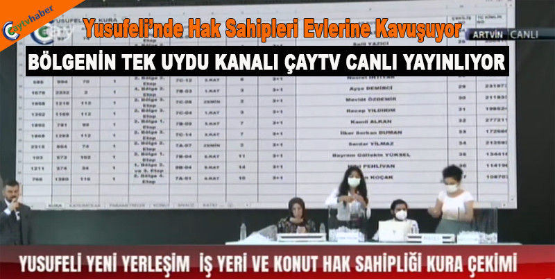 Yusufeli’nde Hak Sahipleri Evlerine Kavuşuyor