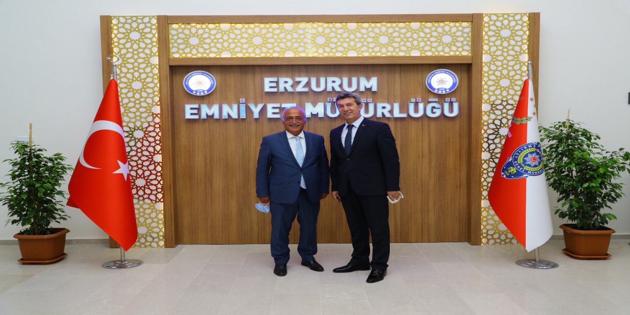 Rektör Çomaklı’dan İl Emniyet Müdürü Tuncer’e Hayırlı Olsun Ziyareti