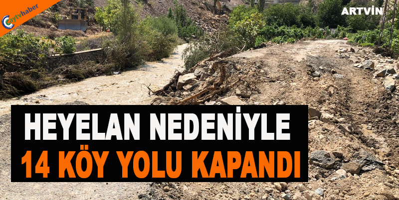 HEYELAN NEDENİYLE 14 KÖY YOLU KAPANDI