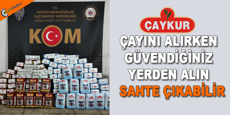 ÇAYKUR ÇAYINI ALIRKEN GÜVENDİĞİNİZ YERDEN ALIN , SAHTE ÇIKABİLİR