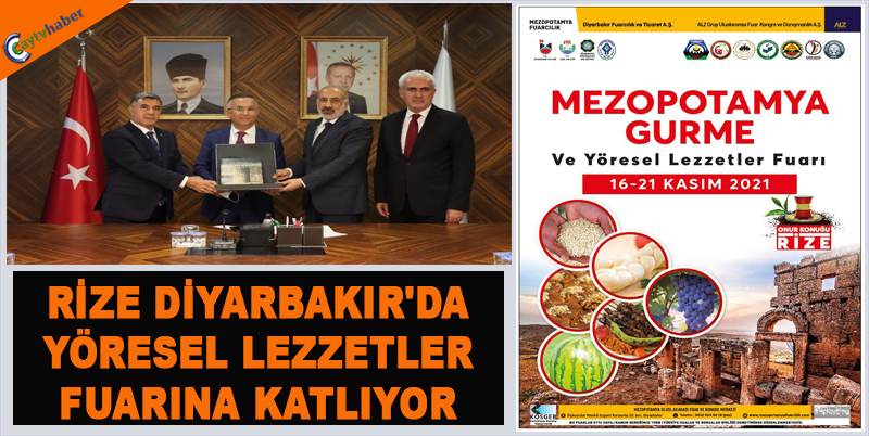 RİZE DİYARBAKIR'DA YÖRESEL LEZZETLER FUARINA KATLIYOR