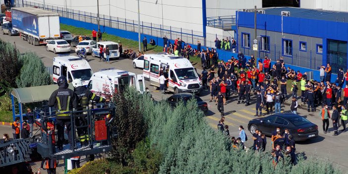 Samsun'da otomotiv fabrikasında yangın: 19 işçi hastanelik oldu