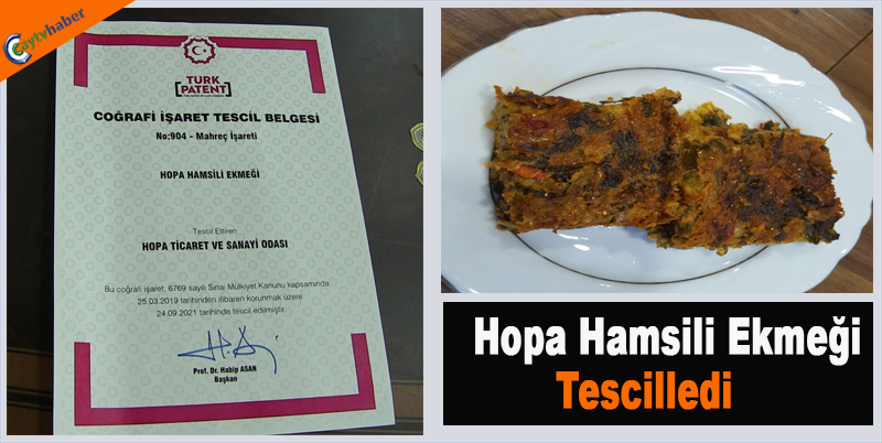 Hopa Hamsili Ekmeği Tescilledi
