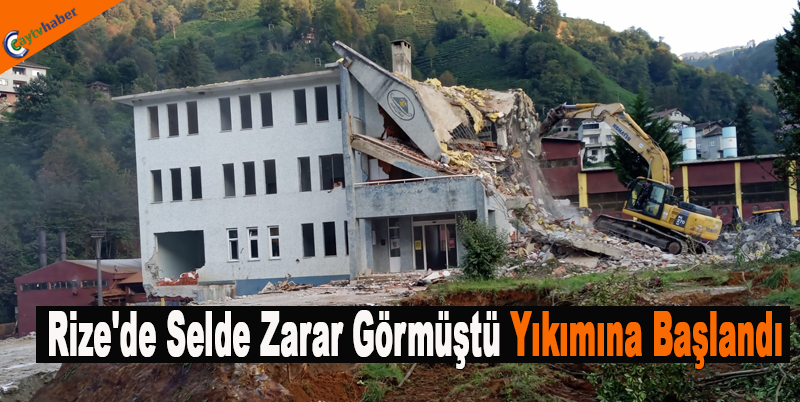 Rize'de Selde Zarar görenlere Toki bina yapacak