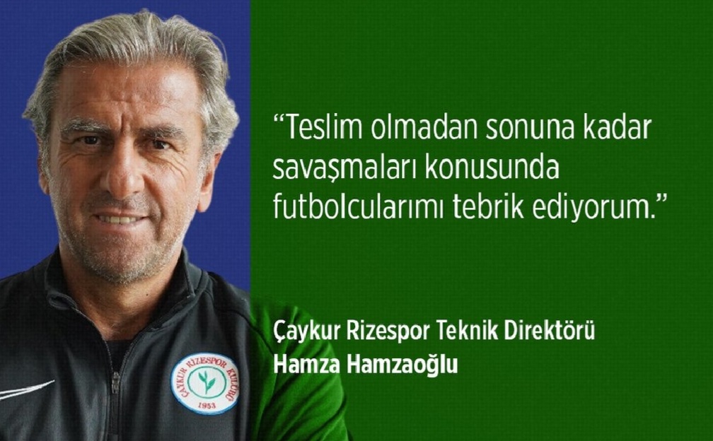 Hamzaoğlu ; Oyuncularımın mücadelesinden memnunum