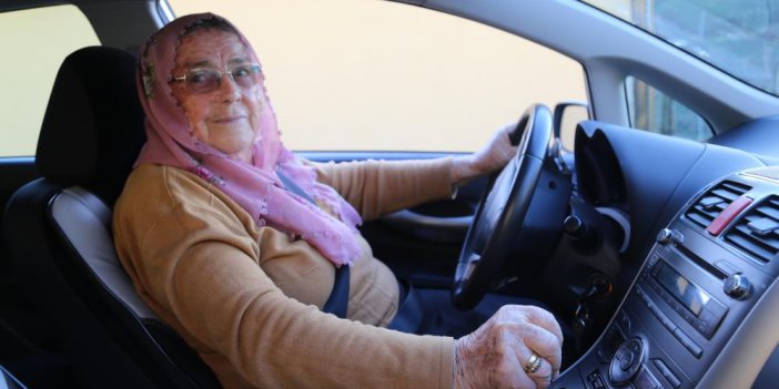 Artvinli 88 yaşındaki Emine Utsa Şoförlere taş çıkartıyor