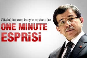 Davutoğlu'ndan One Minute esprisi