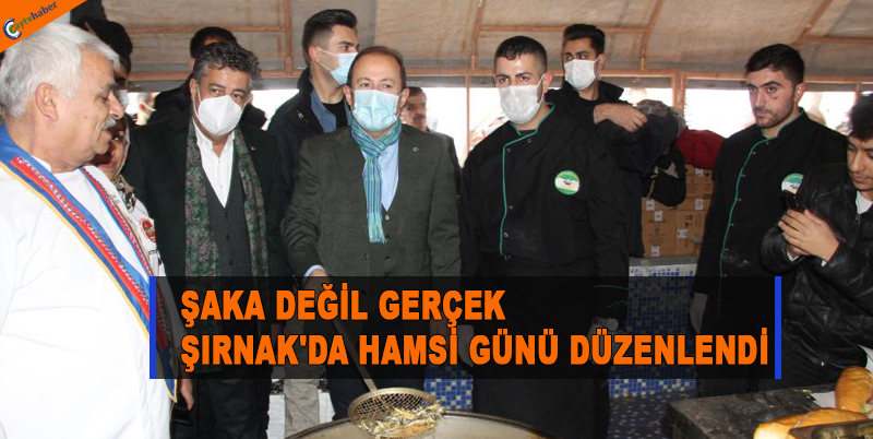 ŞAKA DEĞİL GERÇEK , ŞIRNAK'DA HAMSİ GÜNÜ DÜZENLENDİ