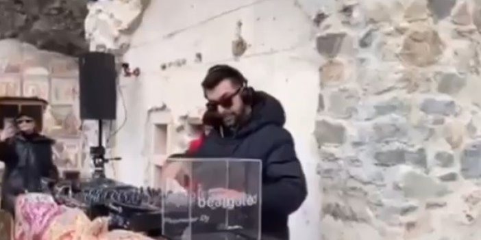 Sümela Manastırı’nda tepki çeken eğlence