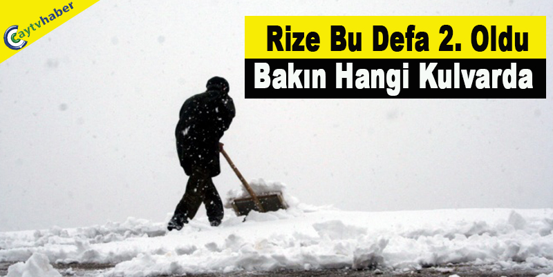 Rize Bu defa 2. oldu , Bakın Hangi Kulvarda