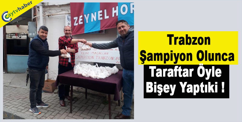 Trabzon Şampiyon Olunca Taraftar Öyle Bişey Yaptıki !