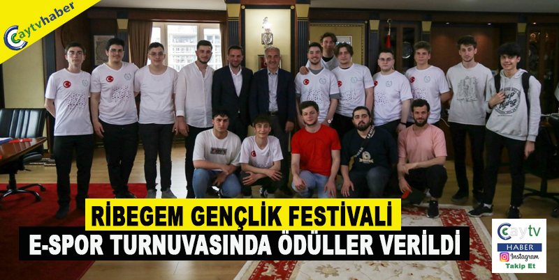 RİBEGEM GENÇLİK FESTİVALİ E-SPOR TURNUVASINDA ÖDÜLLER VERİLDİ