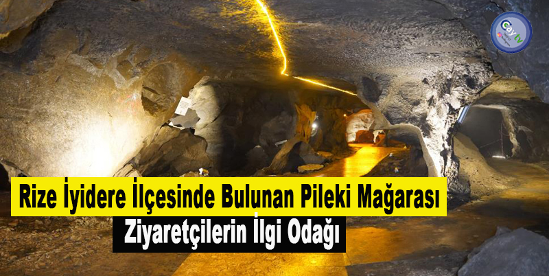 Rize İyidere İlçesinde Bulunan Pileki Mağarası Ziyaretçilerin İlgi Odağı