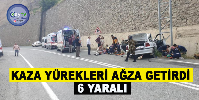 KAZA YÜREKLERİ AĞZA GETİRDİ , 6 YARALI