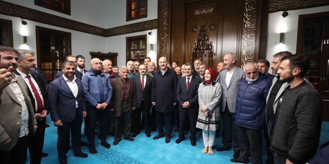 SÜLEYMAN SOYLU , TRABZON'DA RECEP TAYYİP ERDOĞAN CAMİİ'NİN AÇILIŞINI YAPTI