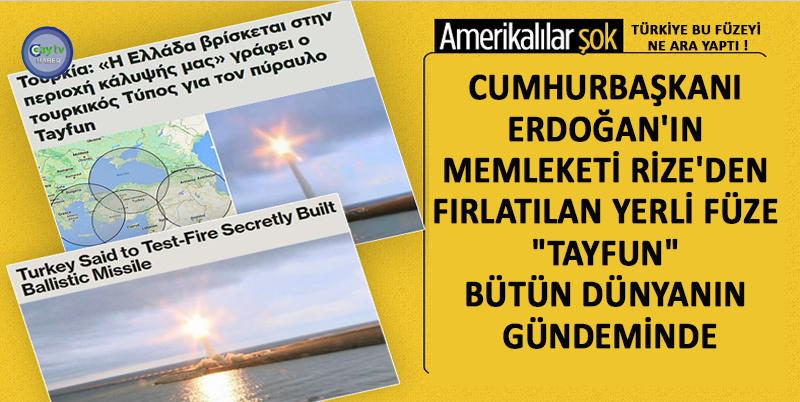 CUMHURBAŞKANI ERDOĞAN'IN MEMLEKETİ RİZE'DEN FIRLATILAN YERLİ FÜZE "TAYFUN" BÜTÜN DÜNYANIN GÜNDEMİNDE. AMERİKALILAR ŞOKTA , TÜRKİYE BU FÜZEYİ NE ARA YAPTI !