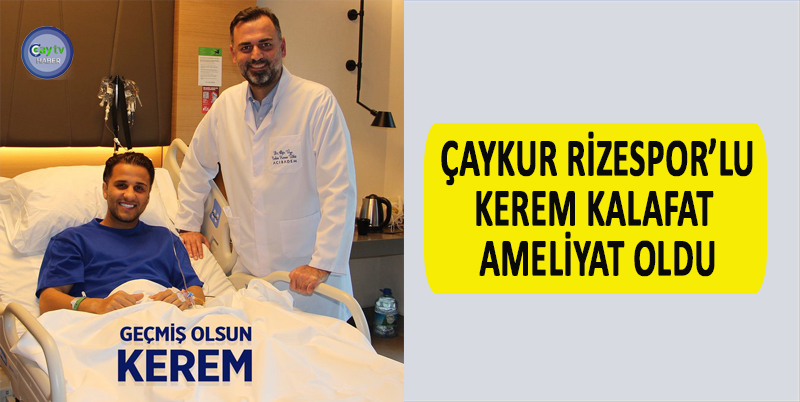 SPOR TOTO 1. LİG’İN 12.HAFTASINDA ERZURUMSPOR FK KARŞILAŞMASINDA TRAVMA GEÇİREN KEREM KALAFAT ÖN ÇAPRAZ BAĞ REKONSTRÜKSİYONU GEÇİRDİ.BAŞARILI GEÇEN AMELİYATIN ARDINDAN REHABİLİTASYON SÜRECİNE BAŞLANDI