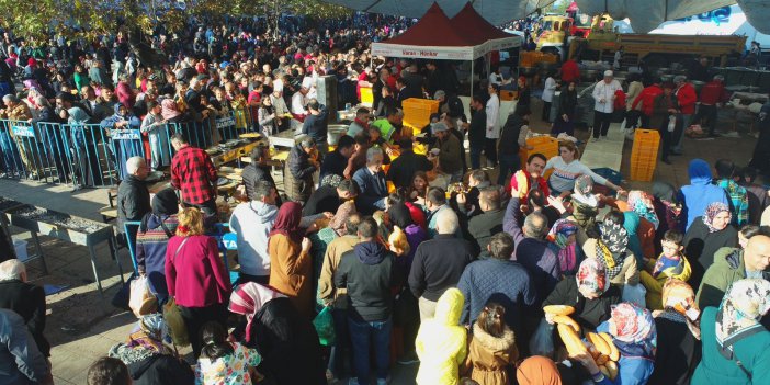 ORDU'NUN FATSA İLÇESİNDE DÜZENLENEN HAMSİ FESTİVALİNDE KATILIMCILARA 10 TON IZGARA VE DÖNER HAMSİ İKRAM EDİLDİ