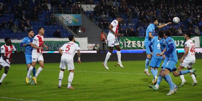 ÇAYKUR RİZESPOR SPOR TOTO 1.LİG 16. HAFTA KARŞILAŞMASINDA EVİNDE PENDİKSPOR'LA 1 - 1 BERABERE KALDI