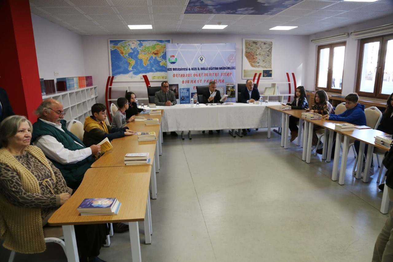 RİZE BELEDİYESİ VE RİZE İL MİLLİ EĞİTİM MÜDÜRLÜĞÜ TARAFINDAN 3.’SU ORGANİZE EDİLEN “KİTAP OKUMA VE PAYLAŞMA ETKİNLİĞİNİN” BASIN LANSMANI RİZE ANADOLU İMAM HATİP LİSESİ KÜTÜPHANESİNDE GERÇEKLEŞTİRİLDİ