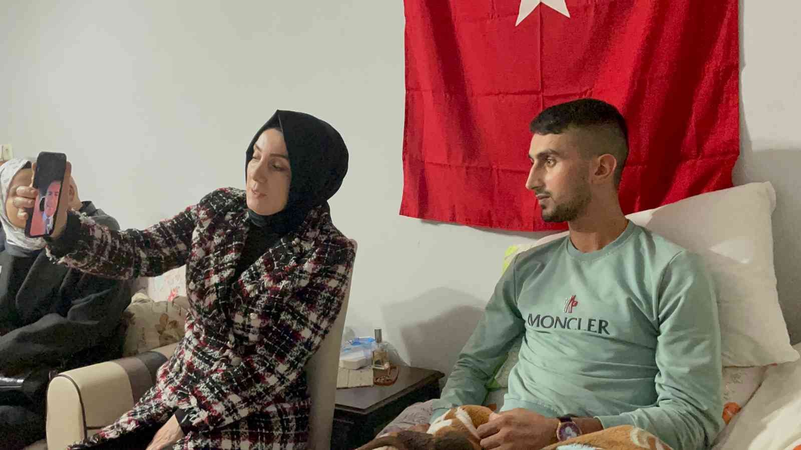SOYLU IRAK’IN KUZEYİNDE YÜRÜTÜLEN OPERASYONDA SOL BACAĞINI KAYBEDEN TRABZONLU GAZİ ER BÜNYAMİN KOCAMAN İLE GÖRÜŞTÜ