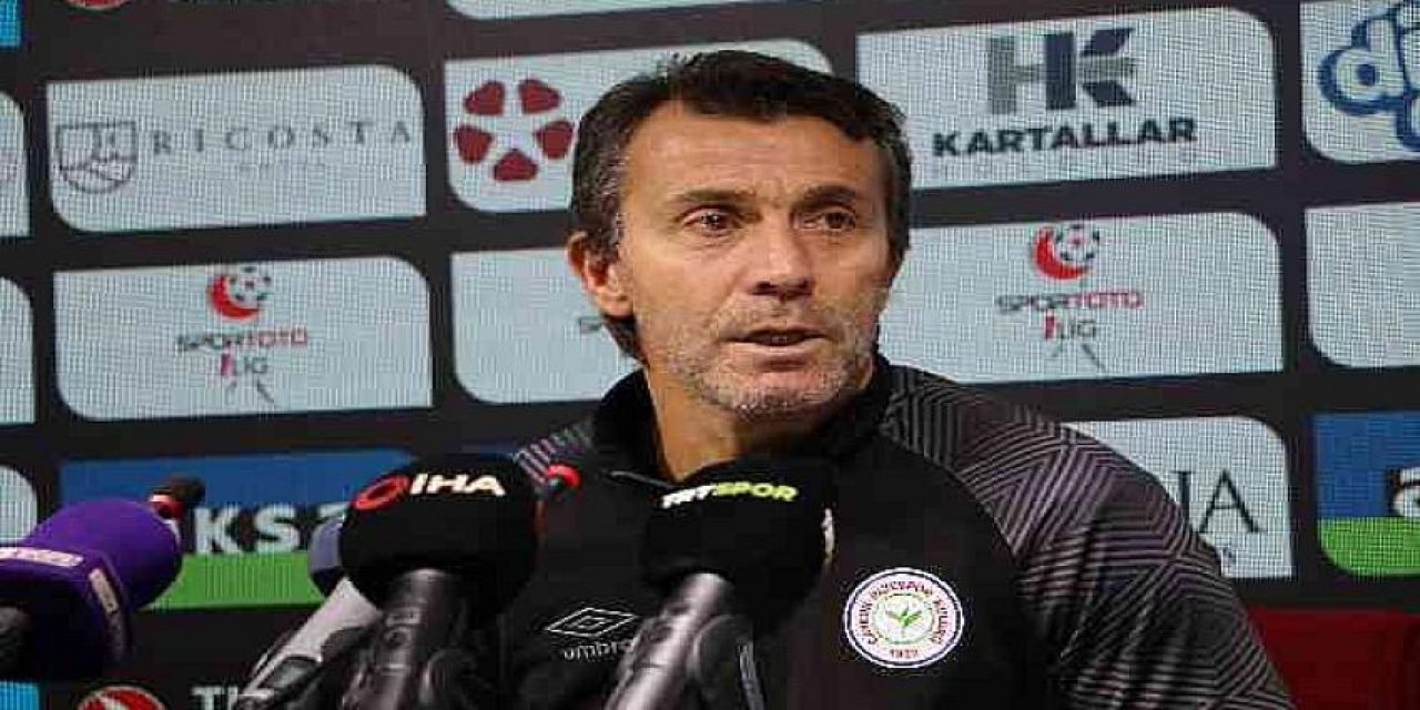 ÇAYKUR RİZESPOR TEKNİK DİREKTÖRÜ BÜLENT KORKMAZ ALTINORDU MAÇI ARDINDAN YAPTIĞI AÇIKLAMADA ; ÇOK UĞRAŞTIK AMA OLMADI DEDİ