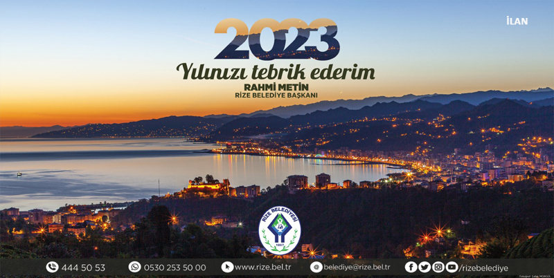 RİZE BELEDİYESİ RAHMİ METİN'İN YENİ YIL KUTLAMA MESAJI
