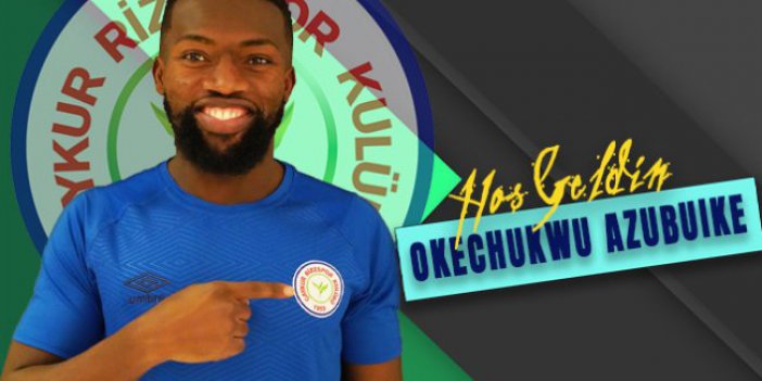 ÇAYKUR RİZESPOR MEDİPOL BAŞAKŞEHİR'İN 25 YAŞINDAKİ ORTA SAHA OYUNCUSU OKECHUKWU GODSON AZUBUIKE İLE PRENSİP ANLAŞMASI YAPTI. RESMİ İŞLEMLER TRANSFER SEZONUNUN AÇILMASI İLE GERÇEKLEŞECEK