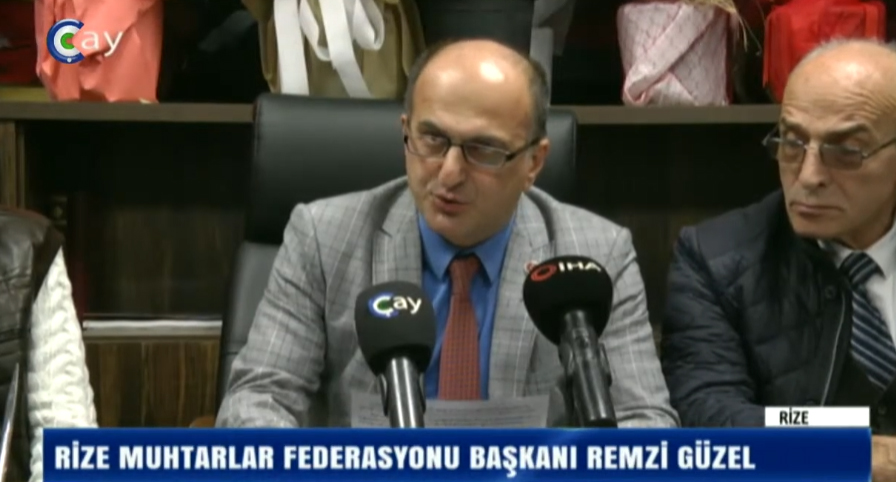 RİZE MUHTARLAR FEDERASYONU BAŞKANI REMZİ GÜZEL MUHTARLIĞI SADECE BETON DÖKEN, DUVAR YAPTIRAN KURUM OLMAKTAN ÇIKARIP, SOSYAL VE KÜLTÜREL PROJELER ÜRETEN KURUM HALİNE GETİRMEK BİRİNCİ ÖNCELİĞİMİZ AÇIKLAMASI YAPTI