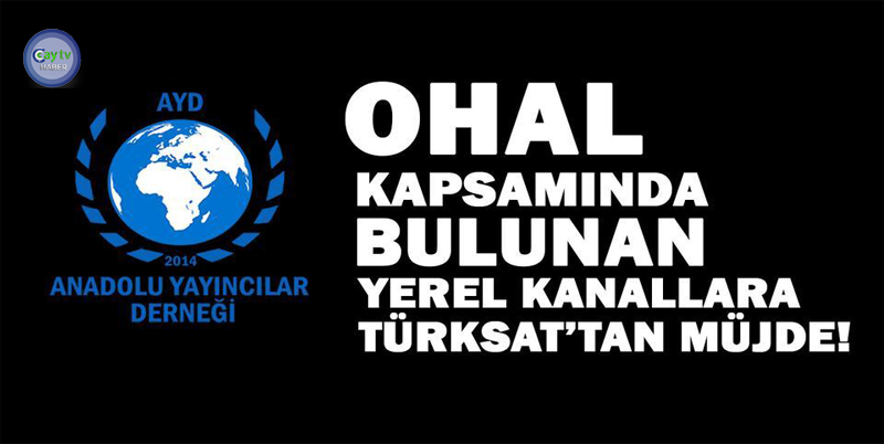 TÜRKSAT'TAN YAPILAN AÇIKLAMAYA GÖRE DEPREM BÖLGESİNDE BULUNAN 10 İLİMİZDEKİ ANADOLU MEDYASI 3 AY BOYUNCA TÜRKSAT UYDU ÜCRETİ ÖDEMEYECEK