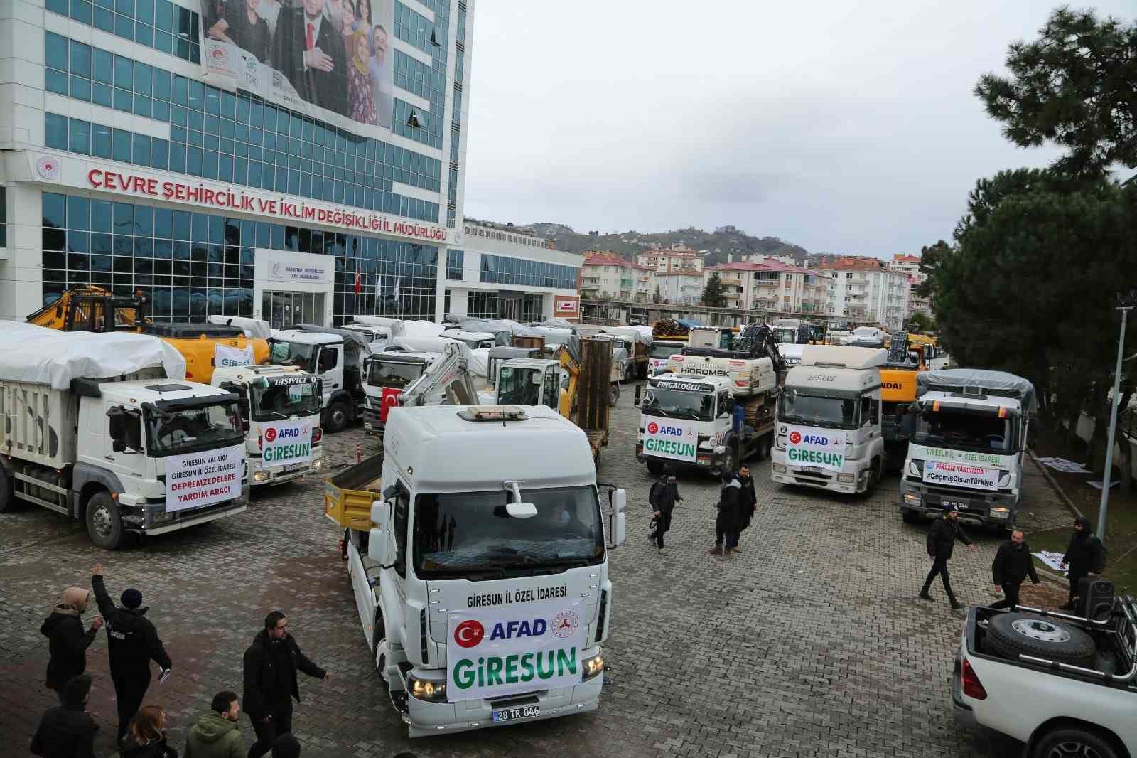 KAHRAMANMARAŞ MERKEZLİ MEYDANA GELEN VE 10 İLDEKİ ETKİSİ İLE ÜLKEMİZİ YASA BOĞAN İKİ BÜYÜK DEPREMİN ARDINDAN GİRESUN İŞ DÜNYASI, YÜZYILIN EN BÜYÜK AFETİNDEN ETKİLENEN BÖLGE İÇİN SEFERBER OLDU
