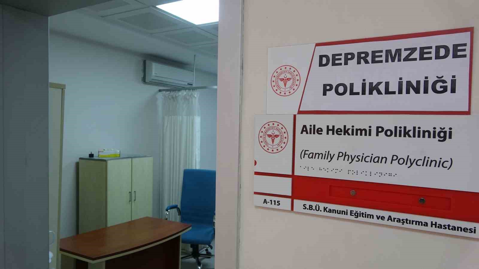TRABZON’DA DEPREMZEDELER İÇİN POLİKLİNİK HİZMETİ BAŞLATILDI