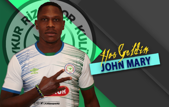 ÇAYKUR RİZESPOR, JAPONYA’NIN EN ÜST LİGİ OLAN J1 LEAGUE TAKIMI AVİSPA FUKUOKA’DAN KAMERUNLU MİLLİ FORVET JOHN MARY’Yİ TRANSFER ETTİ