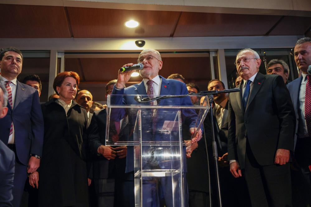 SAADET PARTİSİ GENEL BAŞKANI TEMEL KARAMOLLAOĞLU, MİLLET İTTİFAKI'NIN CUMHURBAŞKANI ADAYININ CHP GENEL BAŞKANI KEMAL KILIÇDAROĞLU OLDUĞUNU AÇIKLADI
