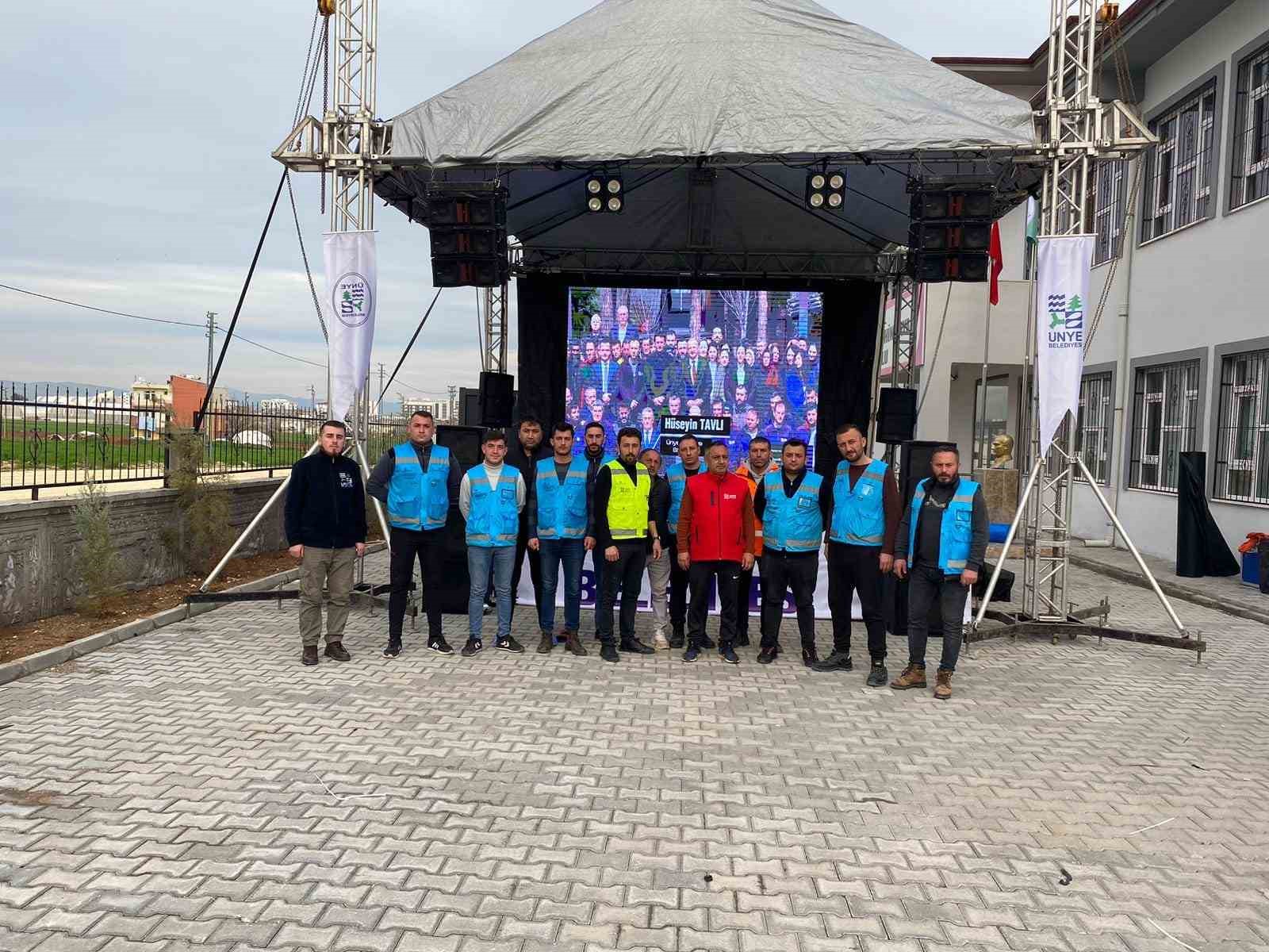 ORDU'NUN ÜNYE BELEDİYESİ TARAFINDAN RAMAZAN AYI BOYUNCA HİZMET VERECEK OLAN İFTAR ÇADIRI ADIYAMAN'A KURULDU