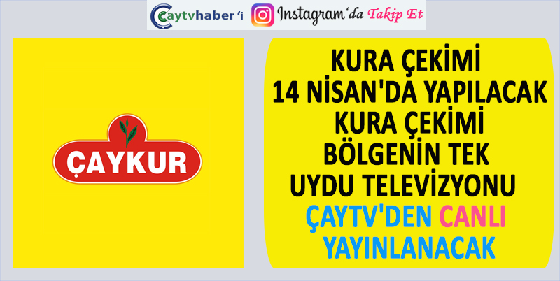 ÇAYKUR GENEL MÜDÜRLÜĞÜNDEN YAPILAN AÇIKLAMAYA GÖRE MEVSİMLİK OLARAK İSTİHDAM EDİLMEK ÜZERE 1.365 İŞÇİ ALIMI GERÇEKLEŞTİRİLECEK. KURA ÇEKİMİ 14 NİSAN'DA YAPILACAK. KURA ÇEKİMİ ÇAYTV'DEN CANLI YAYINLANACAK