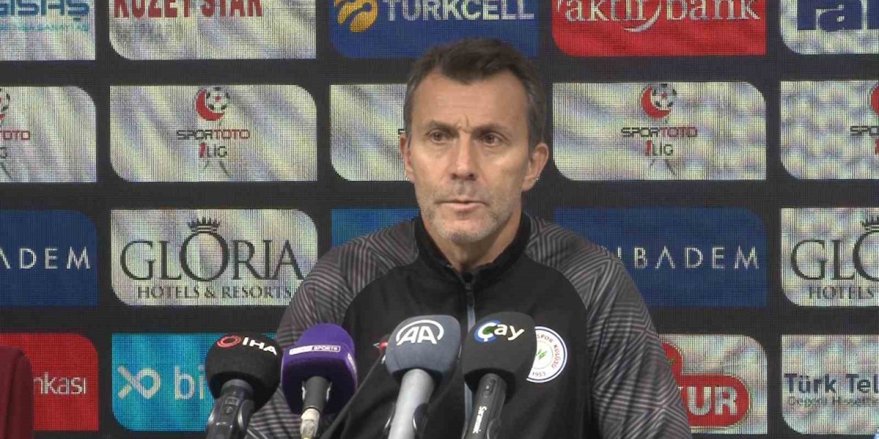 Ç.RİZESPOR TEKNİK DİREKTÖRÜ BÜLENT KORKMAZ: “HAK ETTİĞİMİZ BİR GALİBİYETTİ” DEDİ