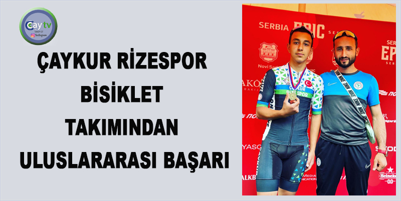 23 NİSAN 2023 BELGRAD’TA GERÇEKLEŞEN SERBİA EPİC CUP SIRBİSTAN TÜRKİYE DOSTLUK KUPASI DAĞ BİSİKLETİ YARIŞLARINDA ÇAYKUR RİZESPOR BİSİKLET TAKIMI SPORCUSU EREN GEÇİM U-15 KATEGORİSİNİ 1. TAMAMLAYARAK ŞAMPİYON OLDU