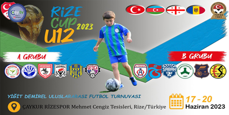 BU YIL 5. DÜZENLENEN VE DÜNYA FUTBOL ALTYAPILARI ARASINDA MARKA HALİNE GELEN U12 RİZE CUP 2023 YİĞİT DEMİREL ULUSLARARASI FUTBOL TURNUVASI HEYECANI 17 HAZİRAN CUMARTESİ GÜNÜ YENİDEN BAŞLIYOR