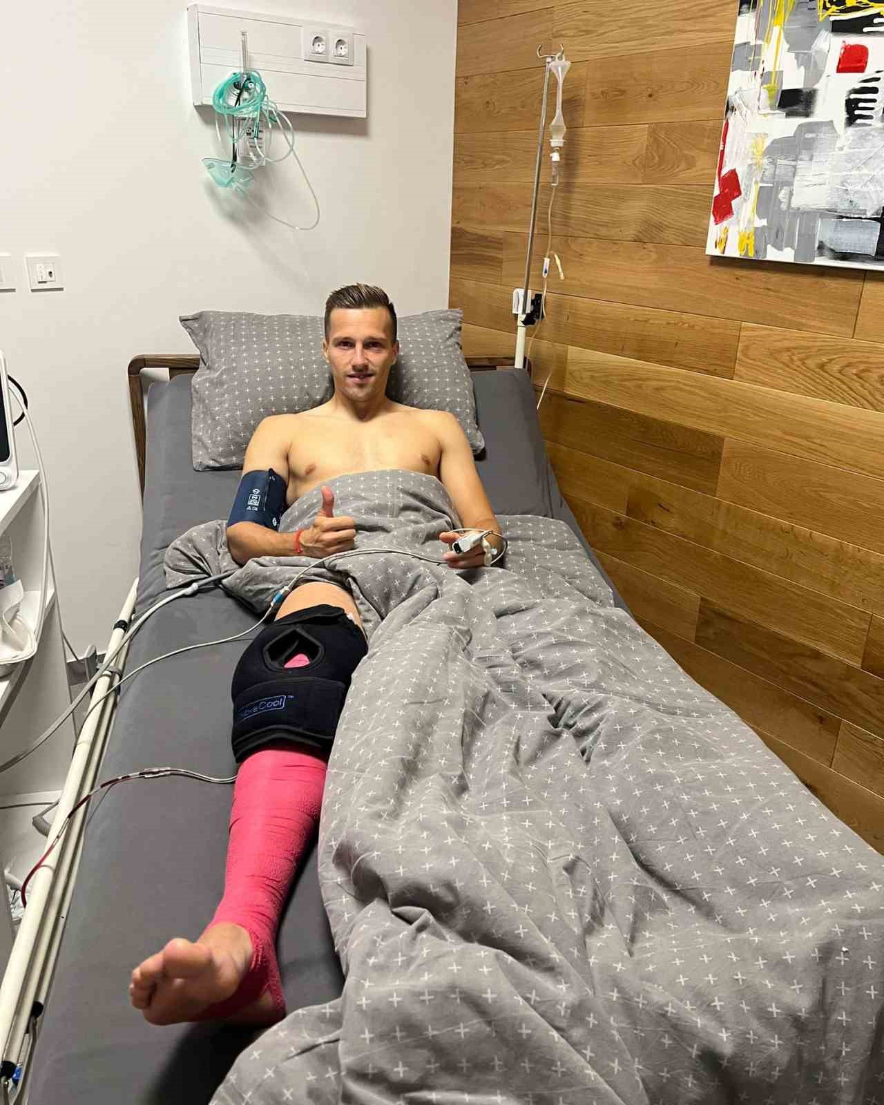 TRABZONSPOR'DA ÖN ÇAPRAZ BAĞI YIRTILAN HIRVAT OYUNCU MİSLAV ORSİC AMELİYAT OLDU