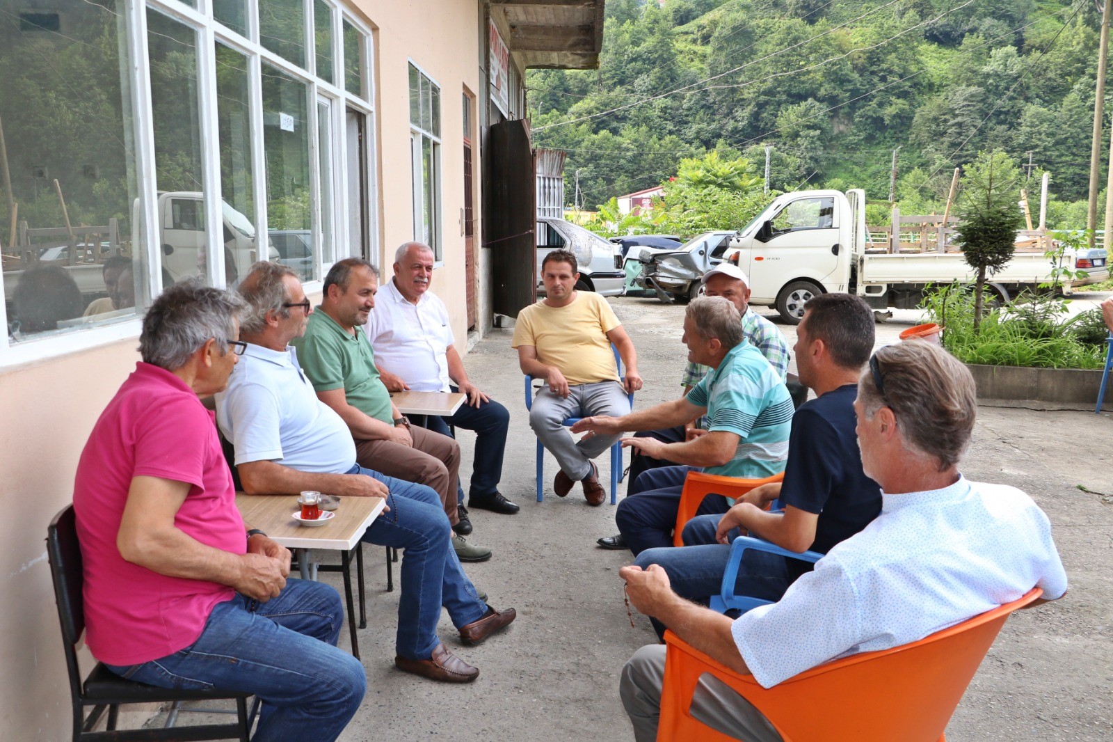 RİZE İL GENEL MECLİSİ BAŞKANI SABİT KARAFAZLI, KÖYLERDE YAPILAN VE YAPILMASI PLANLANAN ÇALIŞMALARLA İLGİLİ YERİNDE İNCELEMELERDE BULUNDU