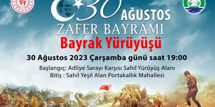 RİZE'DE 30 AĞUSTOS ZAFER BAYRAMI BAYRAK YÜRÜYÜŞÜ PROGRAMI DÜZENLENİYOR.  AYRINTILAR CAYTVHABER.COM'DA